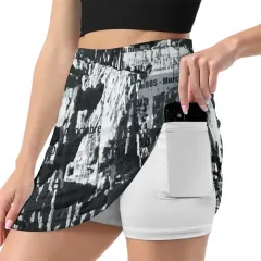 Anti-Glare A-line Skirt With Pocket thumbnail 3