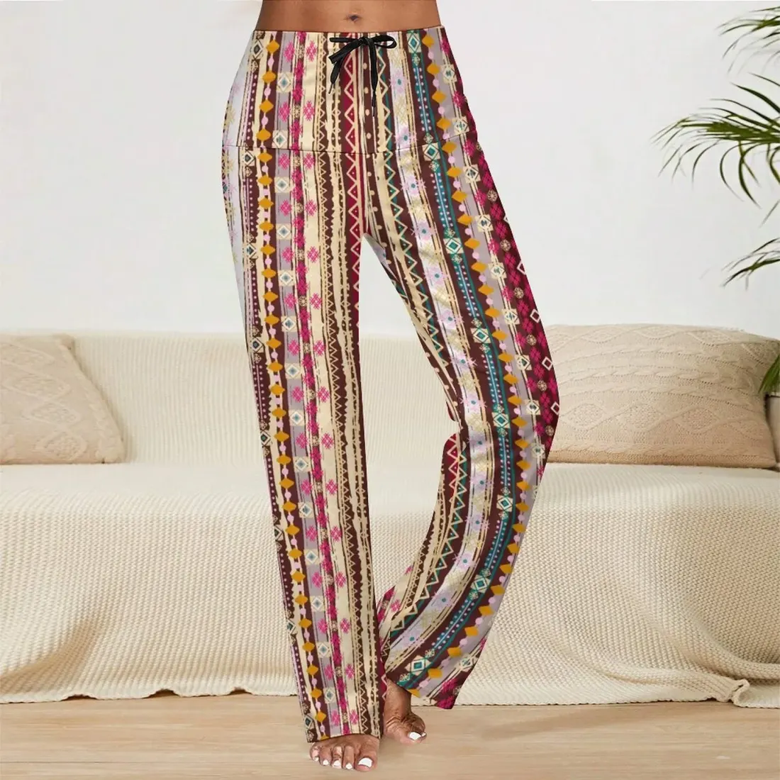 Women's Straight Drawstring Yoga Pants
