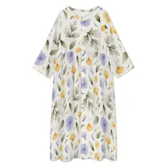 Women's Loose Single Breasted Dress thumbnail 1
