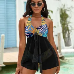 Split Skirt Swimsuit (QZ6081) thumbnail 1