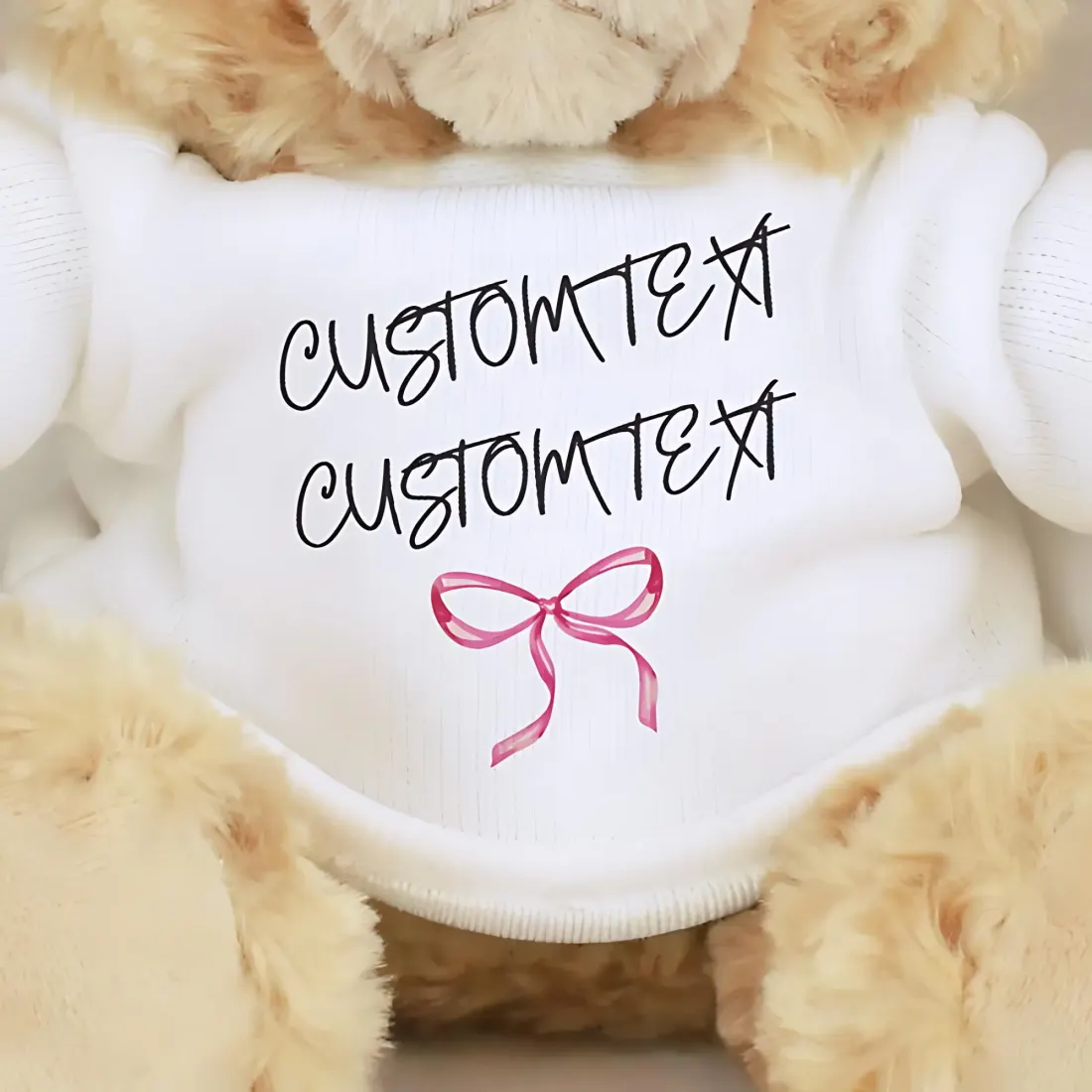 Personalised Flower Girl Bear, Bow Tie Page Boy Teddy, Custom Name Wedding Party Gift — photo 2