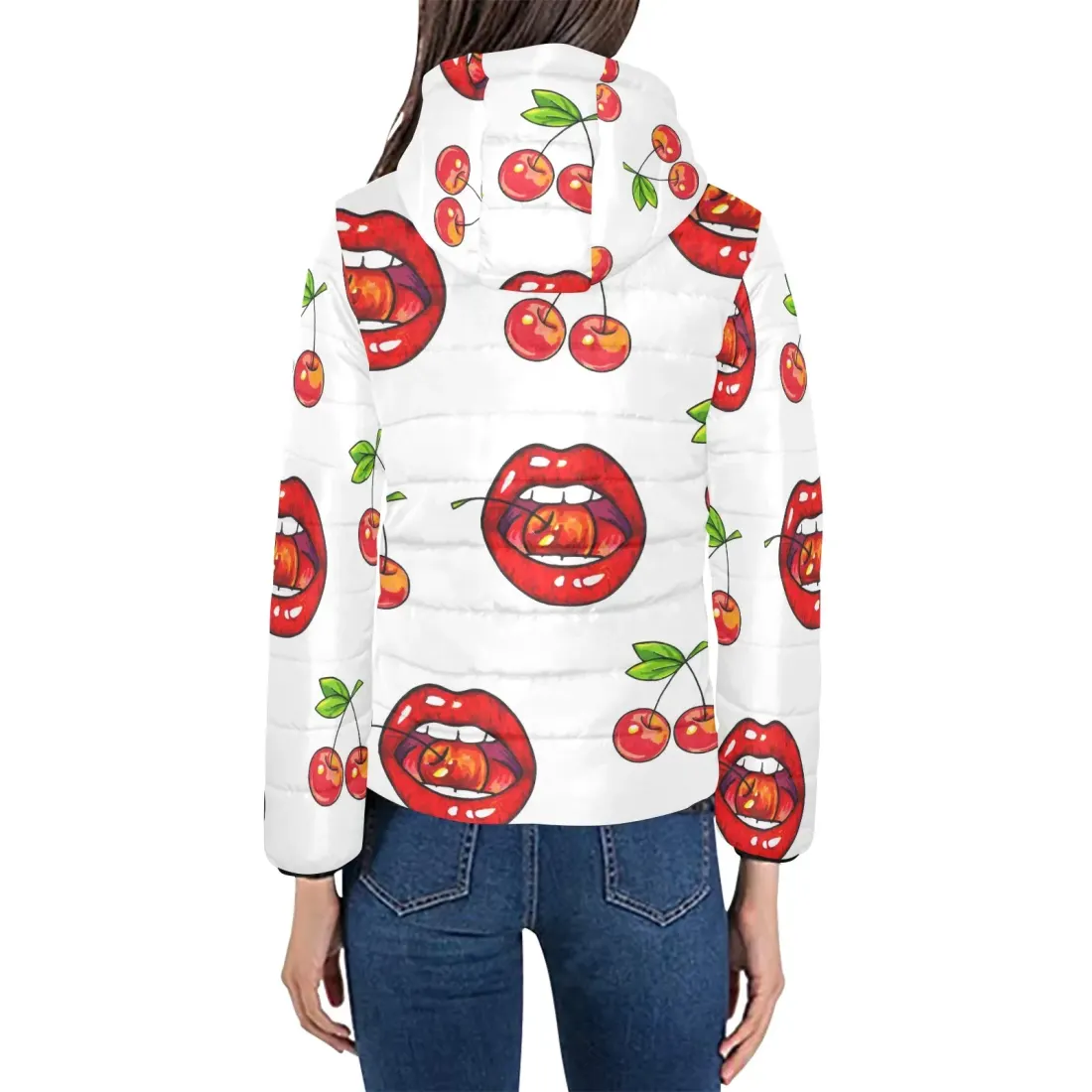 Women's Padded Hooded Jacket (ModelH46) — photo 2