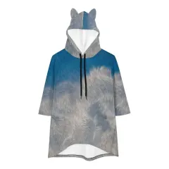 Women's Hoodie with Seven-Quarter Sleeves thumbnail 1