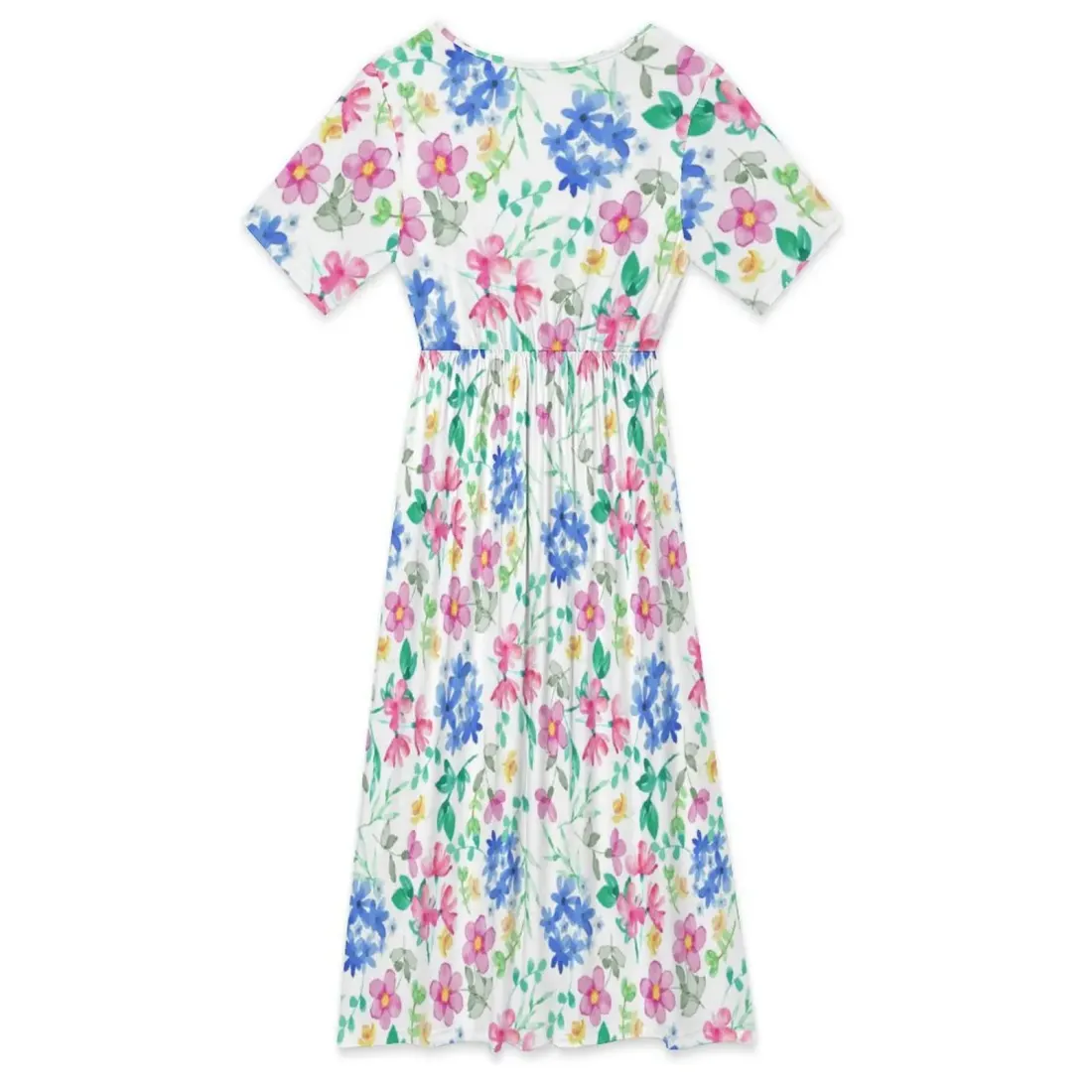 Custom V-Neck Mid Length Dress — photo 4