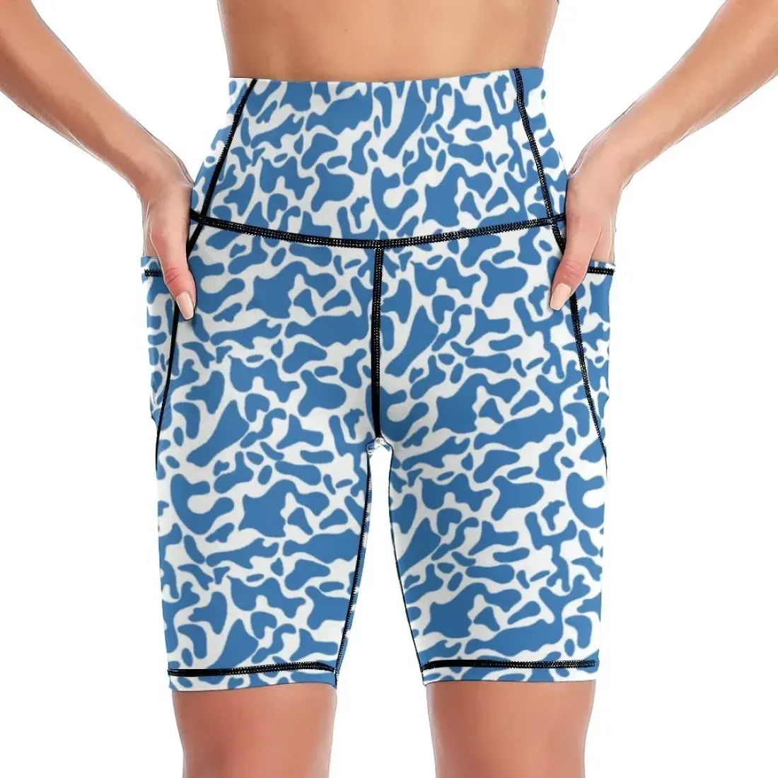 Knee-Length Yoga Shorts