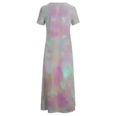Short Sleeve Round-neck Long Dress thumbnail 4