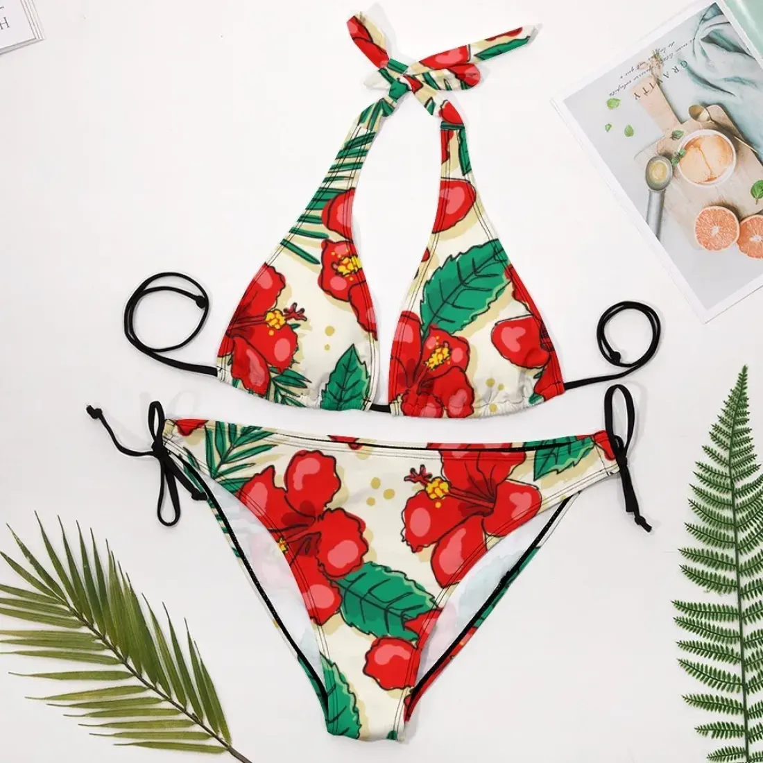 Plus Size Halter Bikini Swimsuit (BK2131) — photo 2