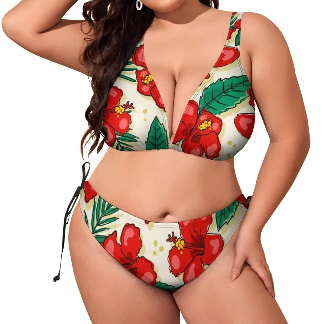 Plus Size Halter Bikini Swimsuit (BK2131) — photo 3