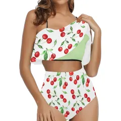High Waisted Flounce Bikini Set(ModelS13) thumbnail 1