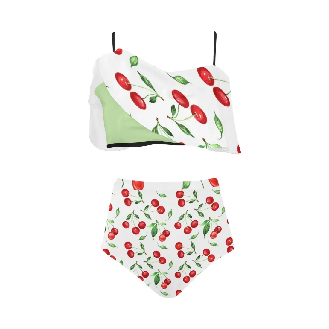 High Waisted Flounce Bikini Set(ModelS13) — photo 3