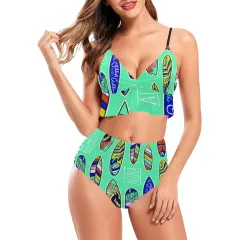 Ruffle Hem Bikini Swimsuit (Model S35) thumbnail 1