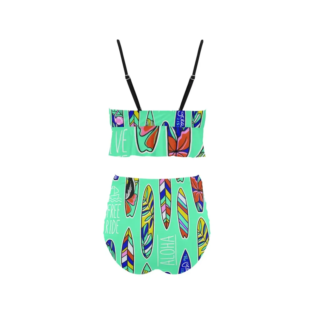 Ruffle Hem Bikini Swimsuit (Model S35) — photo 4