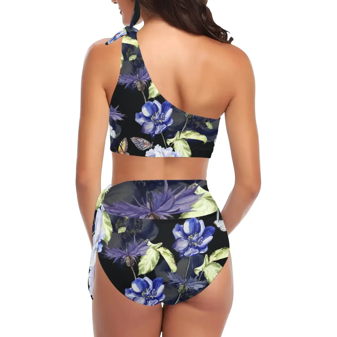 Women's One Shoulder Bikini Set(ModelS16) — photo 2