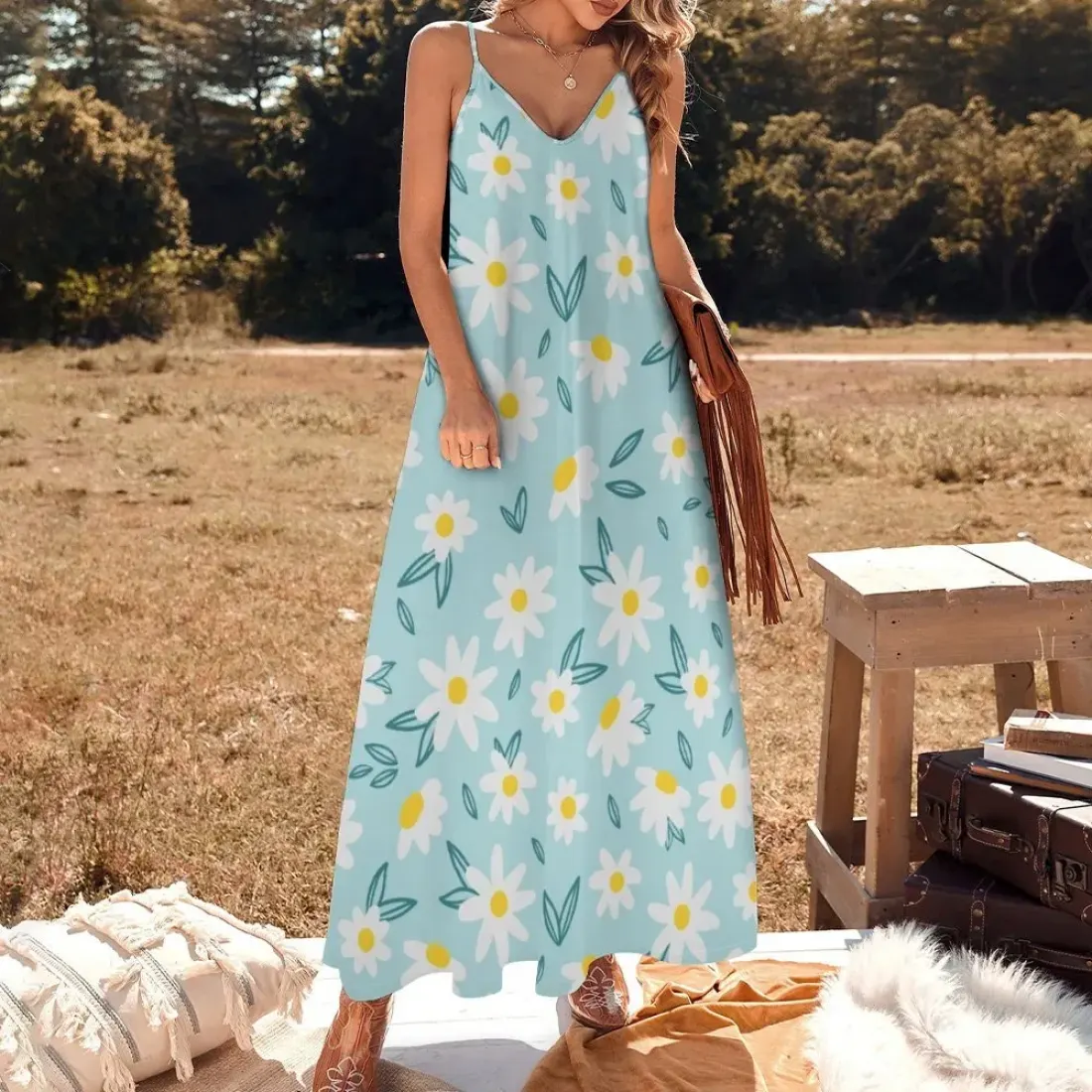 Custom Spaghetti Strap Long Dress