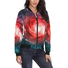 Women's All Over Print Bomber Jacket(Model H36) thumbnail 1