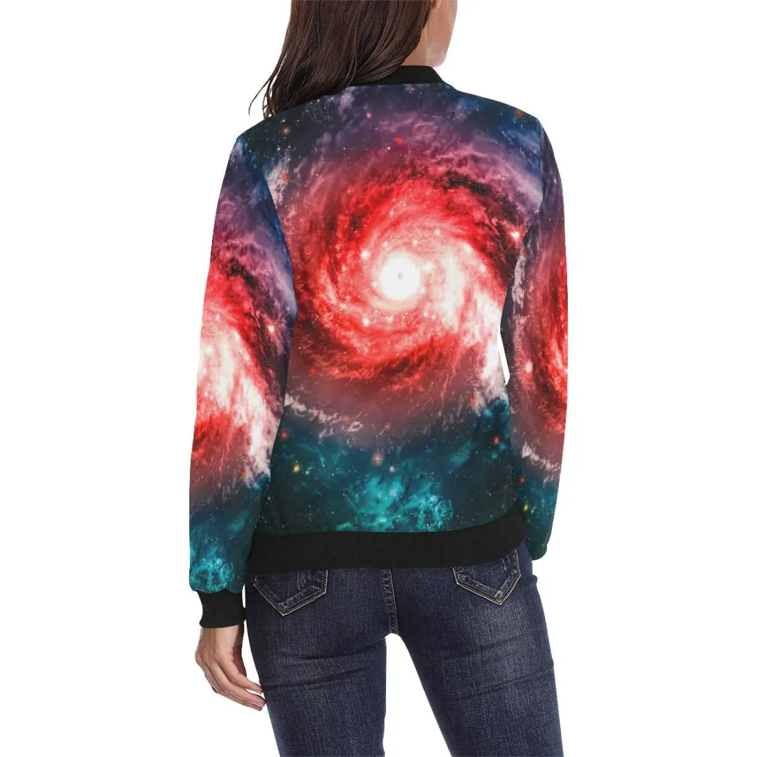 Women's All Over Print Bomber Jacket(Model H36) — photo 2