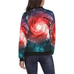 Women's All Over Print Bomber Jacket(Model H36) thumbnail 2