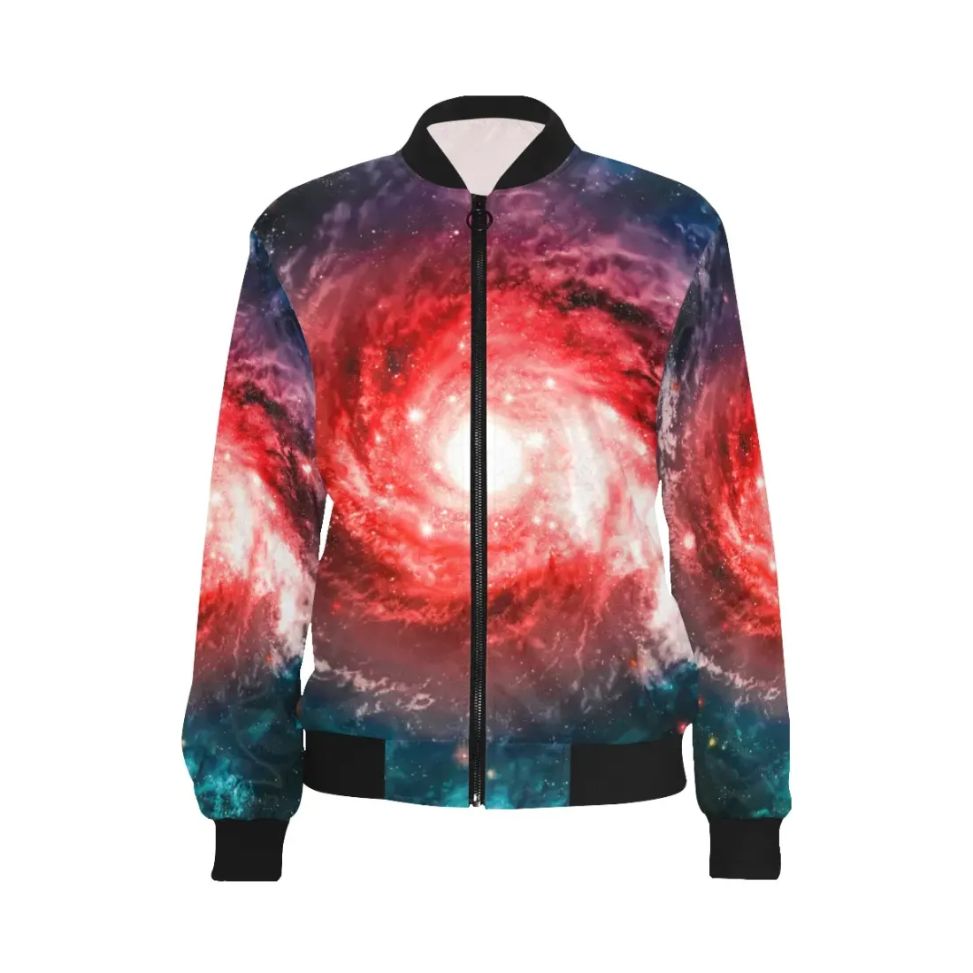 Women's All Over Print Bomber Jacket(Model H36) — photo 3