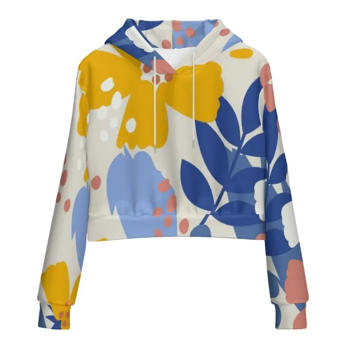 All Over Print Cropped Hoodie(MWZXU029)