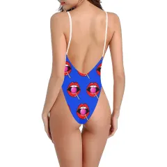 Women's Halter Straps Backless Swimsuit(Model S09) thumbnail 4
