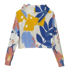 All Over Print Cropped Hoodie(MWZXU029) thumbnail 2