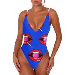 Women's Halter Straps Backless Swimsuit(Model S09) thumbnail 5