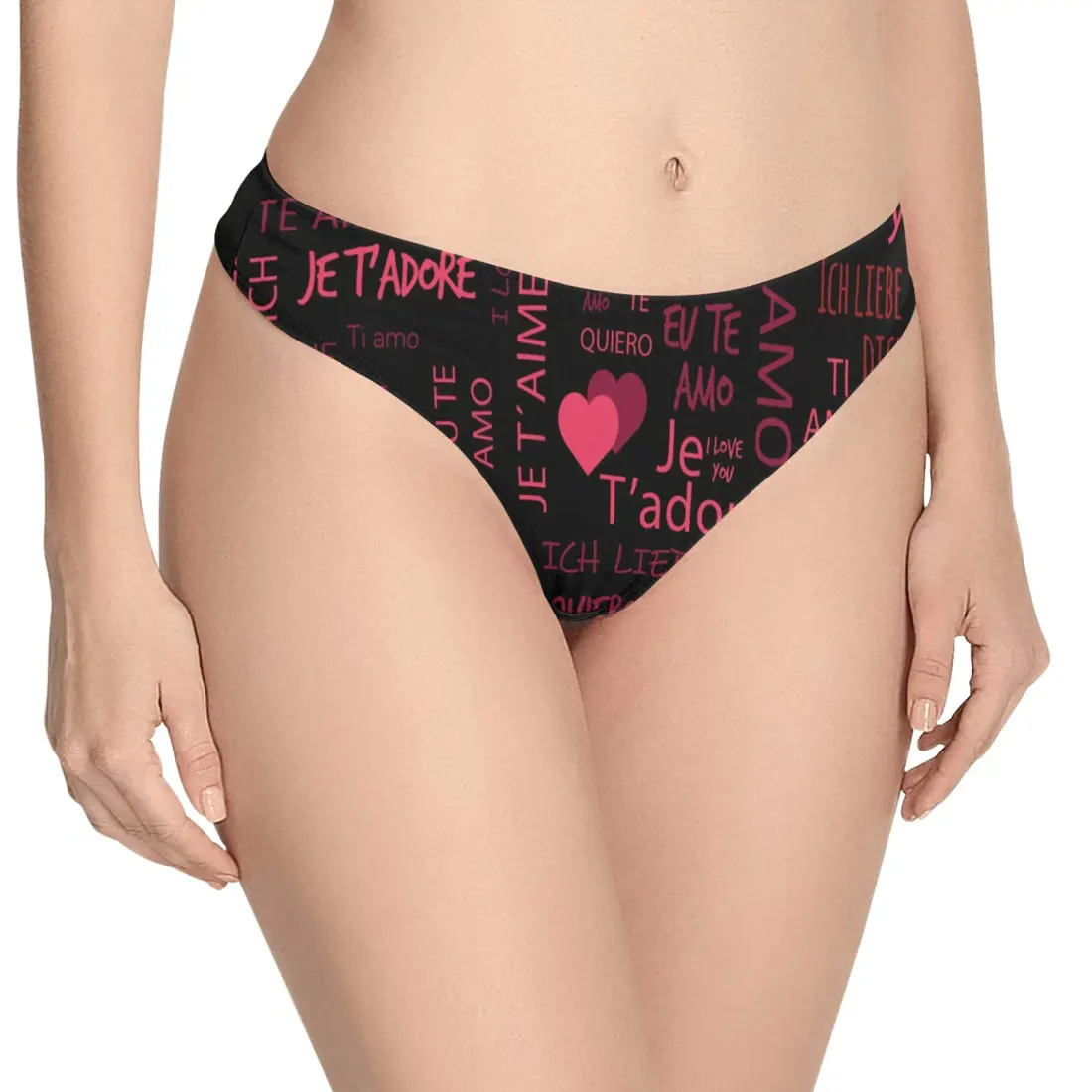 Women's All Over Print Thongs (Model L30)