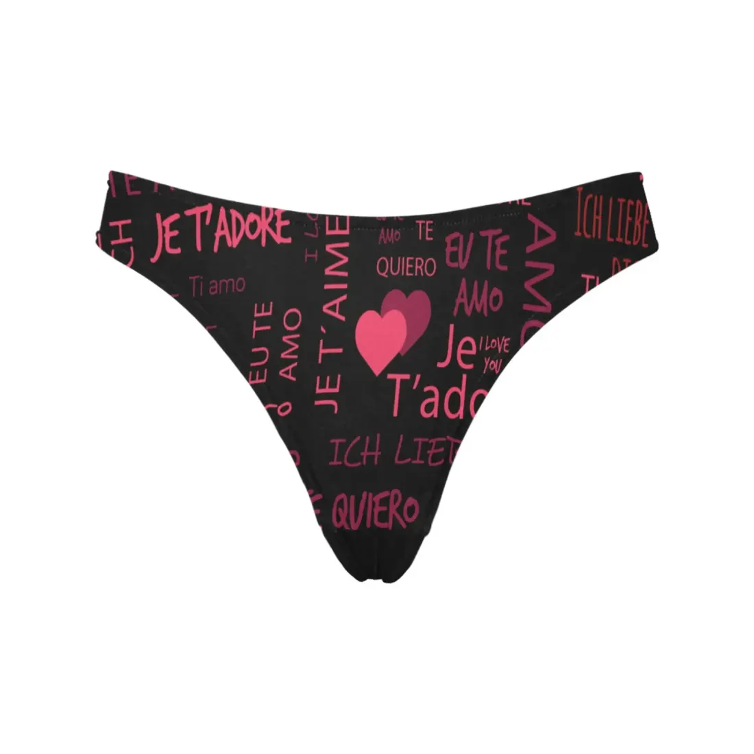 Women's All Over Print Thongs (Model L30) — photo 3