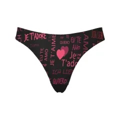 Women's All Over Print Thongs (Model L30) thumbnail 3