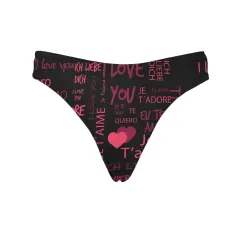 Women's All Over Print Thongs (Model L30) thumbnail 4