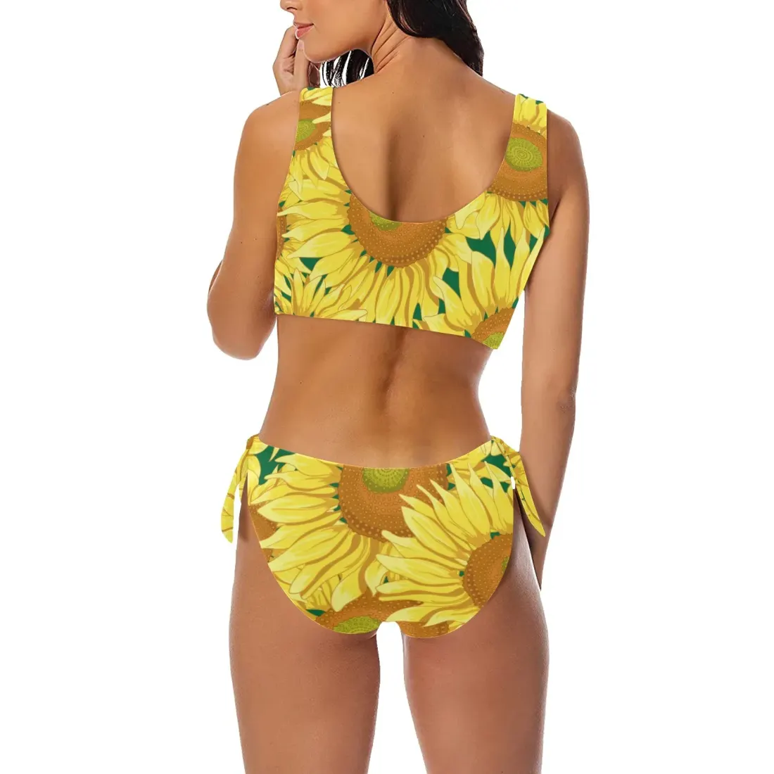 Front Bow Tie Bikini Swimsuit (Model S38) — photo 2