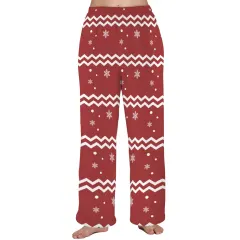 Women's Flannel Pajama Trousers (Model L76) thumbnail 2