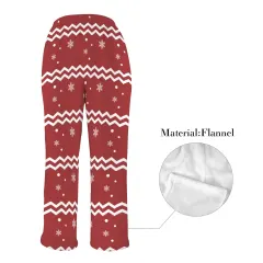 Women's Flannel Pajama Trousers (Model L76) thumbnail 5