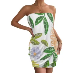 Bodycon Strapless Dress thumbnail 1