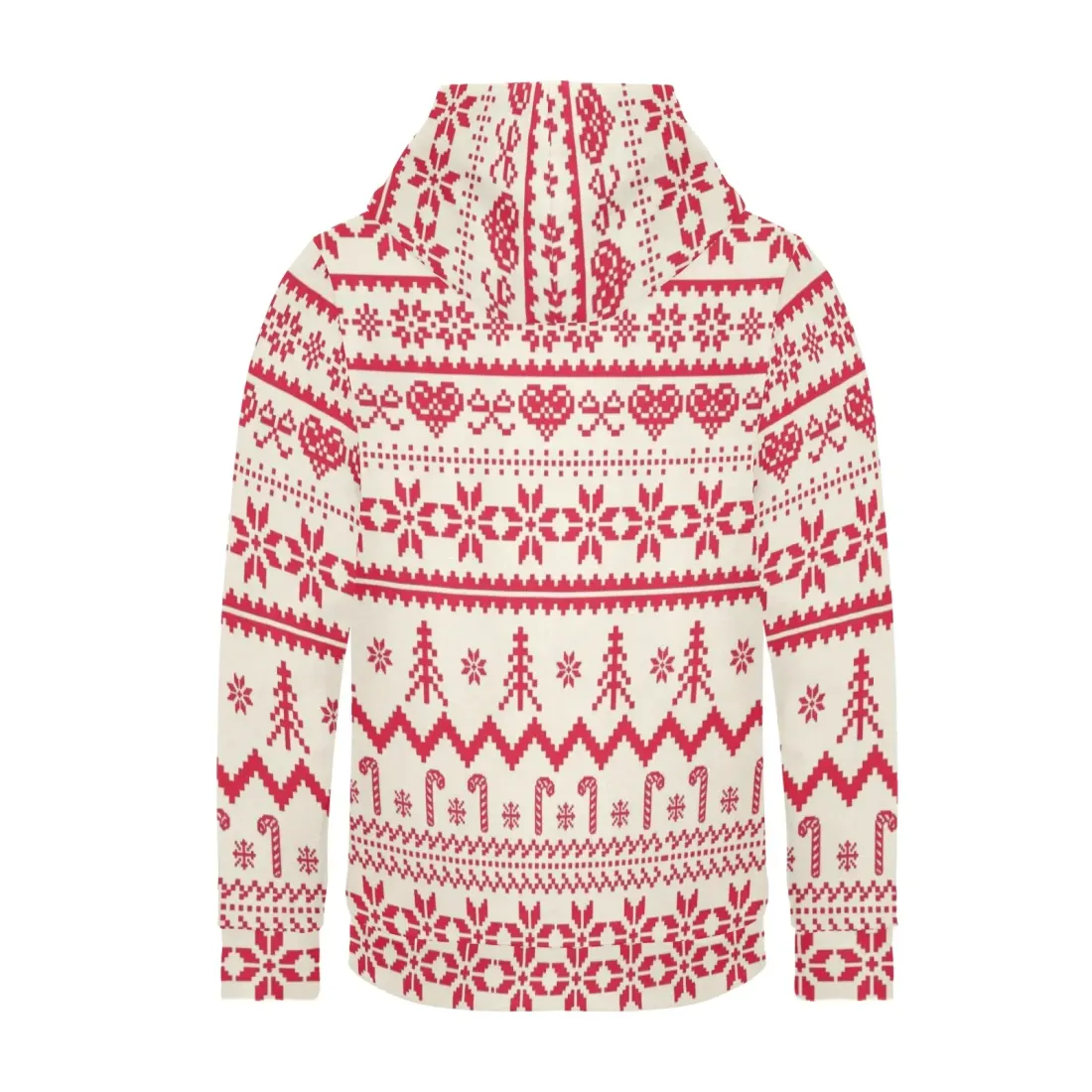 Women's All-Over Print Hoodie (Model H55) — photo 4