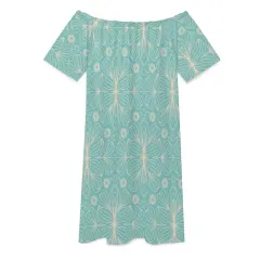 Off Shoulder Loose Casual Dress thumbnail 2