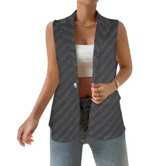 Women Sleeveless Suit Vest (Model H71) thumbnail 1