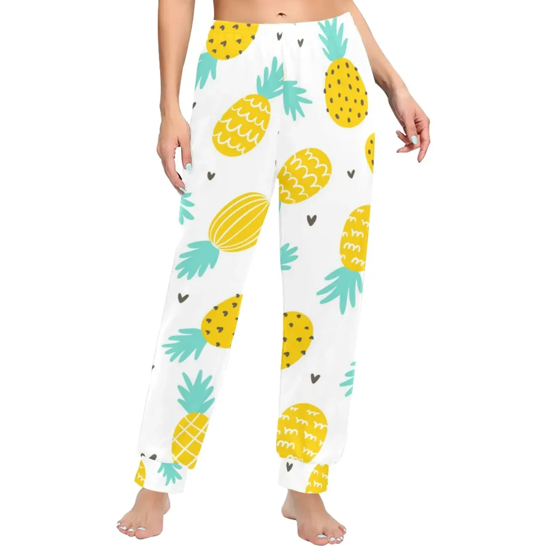 Women's All Over Print Pajama Trousers (Model Sets 07)