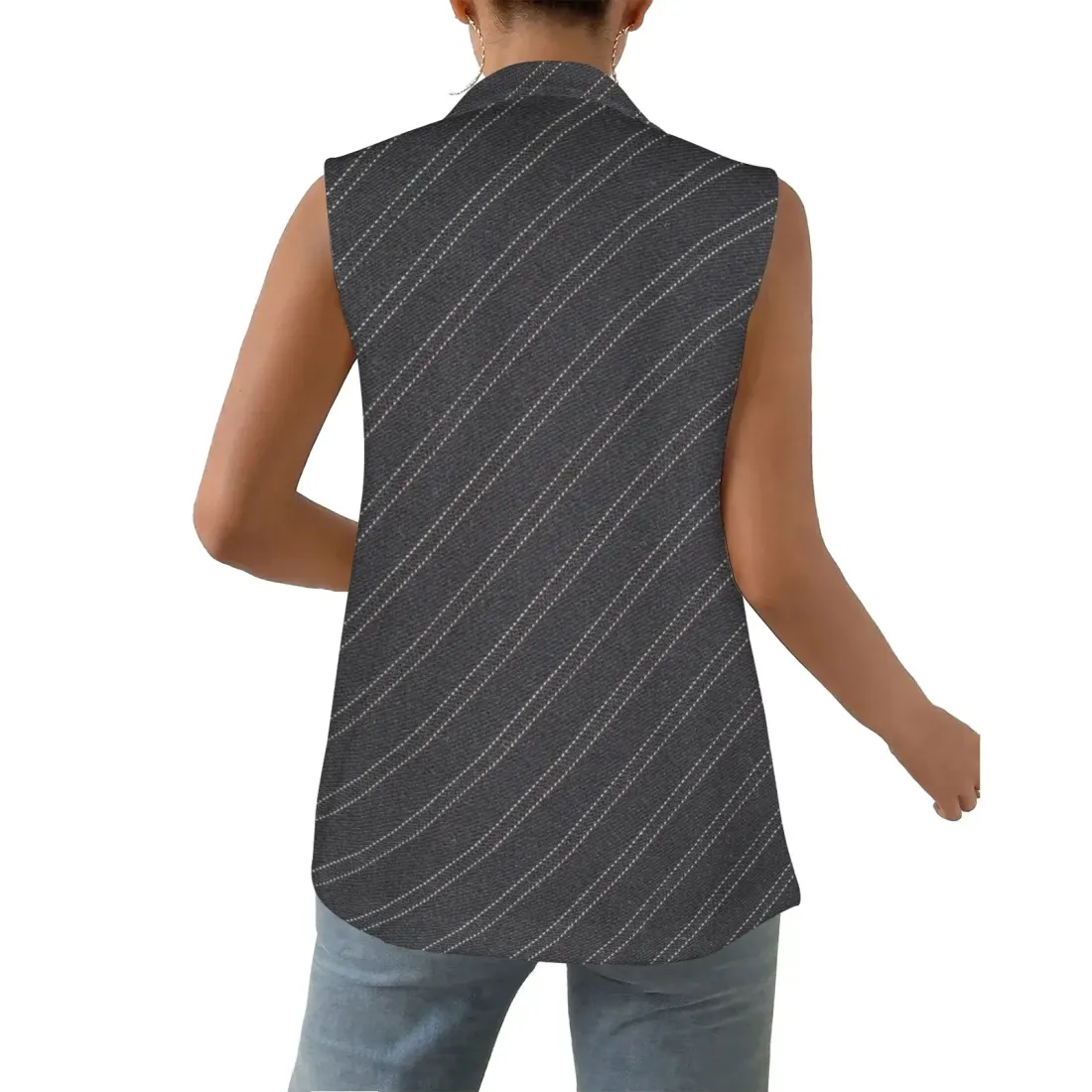 Women Sleeveless Suit Vest (Model H71) — photo 3