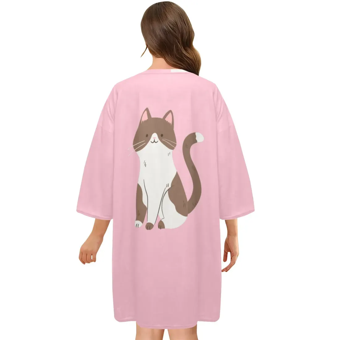 Women's Oversized Sleep Tee (Model T74) — photo 2
