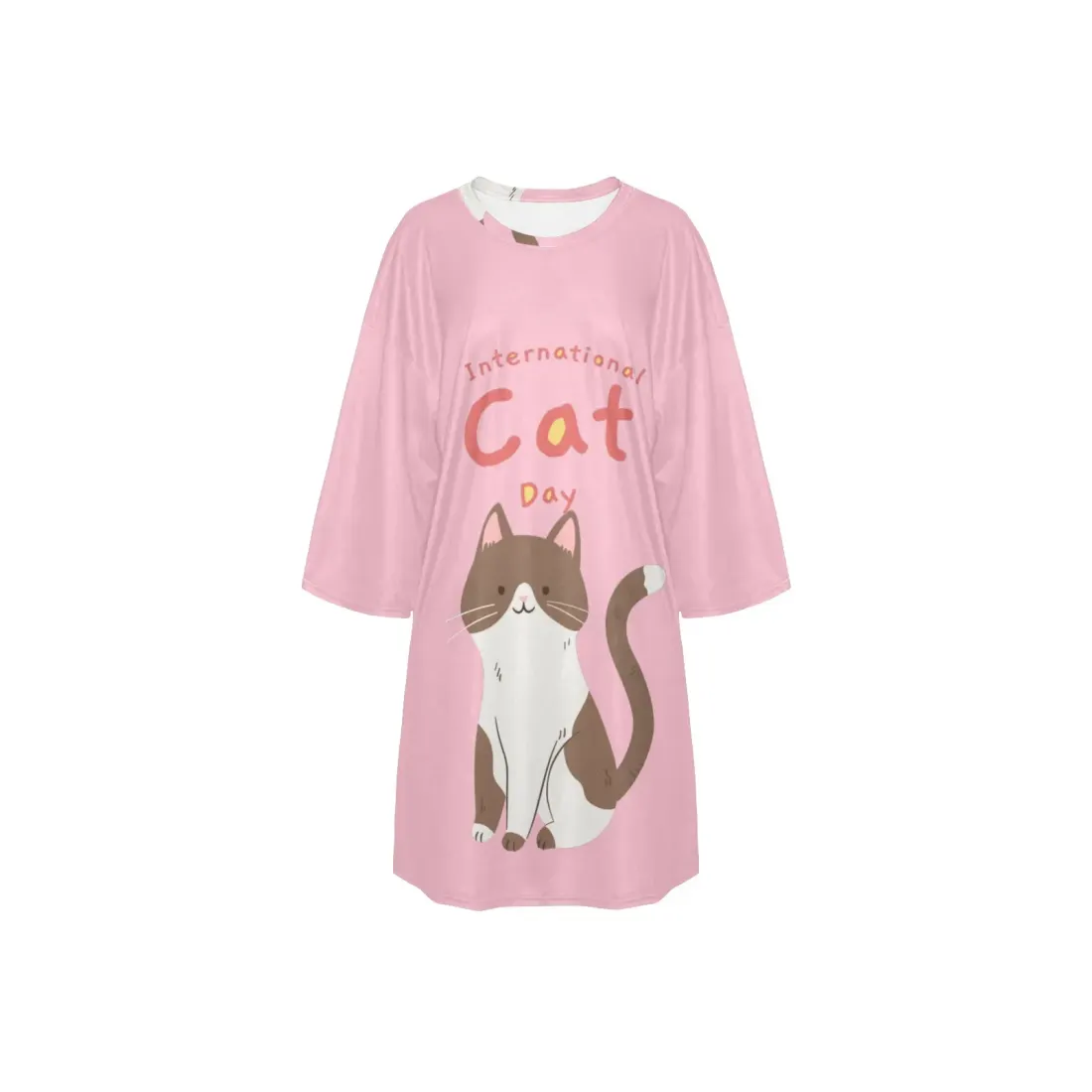 Women's Oversized Sleep Tee (Model T74) — photo 3