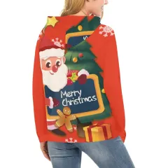Women's All Over Print Hoodie (USA Size) (Model H13) thumbnail 3