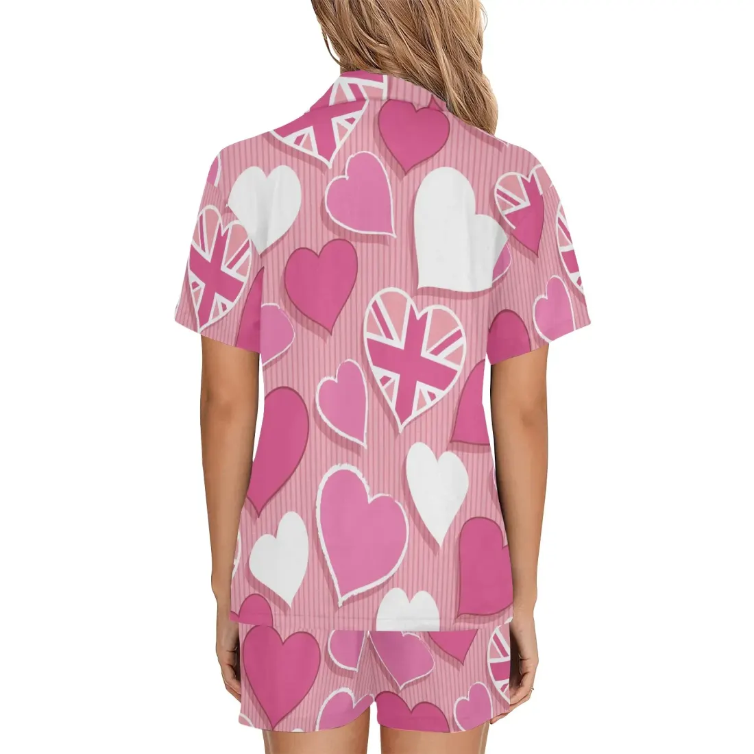 Women's V-Neck Short Pajama Set (ModelSets 11) — photo 2