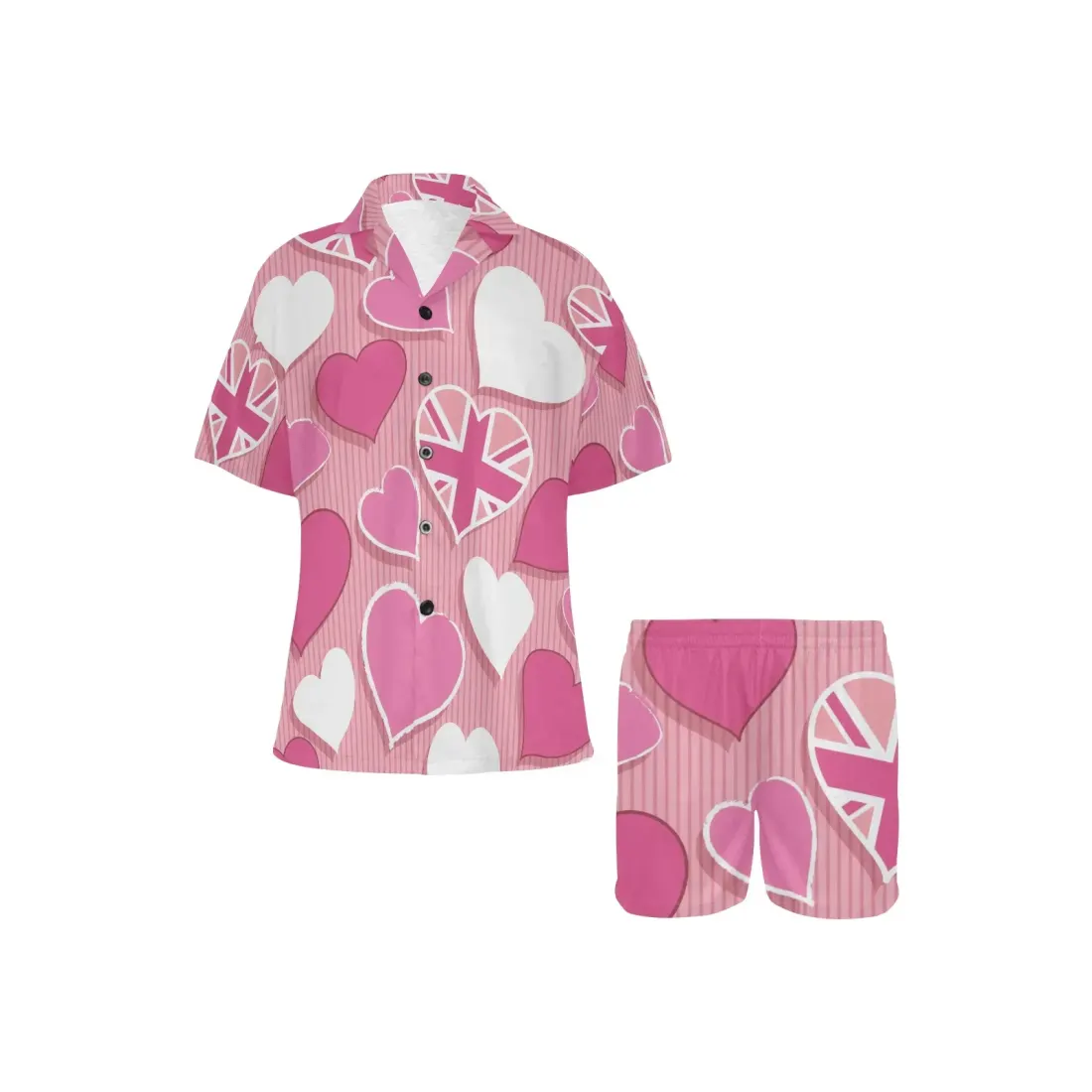 Women's V-Neck Short Pajama Set (ModelSets 11) — photo 3