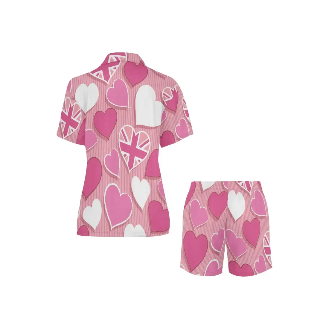 Women's V-Neck Short Pajama Set (ModelSets 11) — photo 4