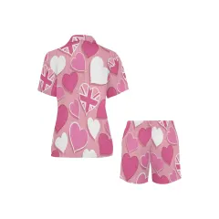 Women's V-Neck Short Pajama Set (ModelSets 11) thumbnail 4