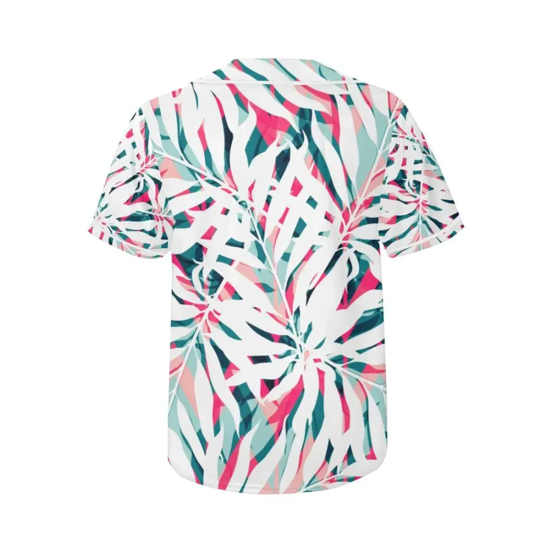 Women's All Over Print Baseball Jersey(ModelT50) — photo 4
