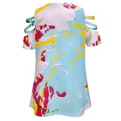 Women's Off Shoulder Zip V-Neck Tunic thumbnail 5