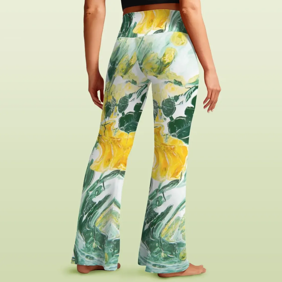 Women's V-Crossover High Waisted Flare Leggings — photo 3