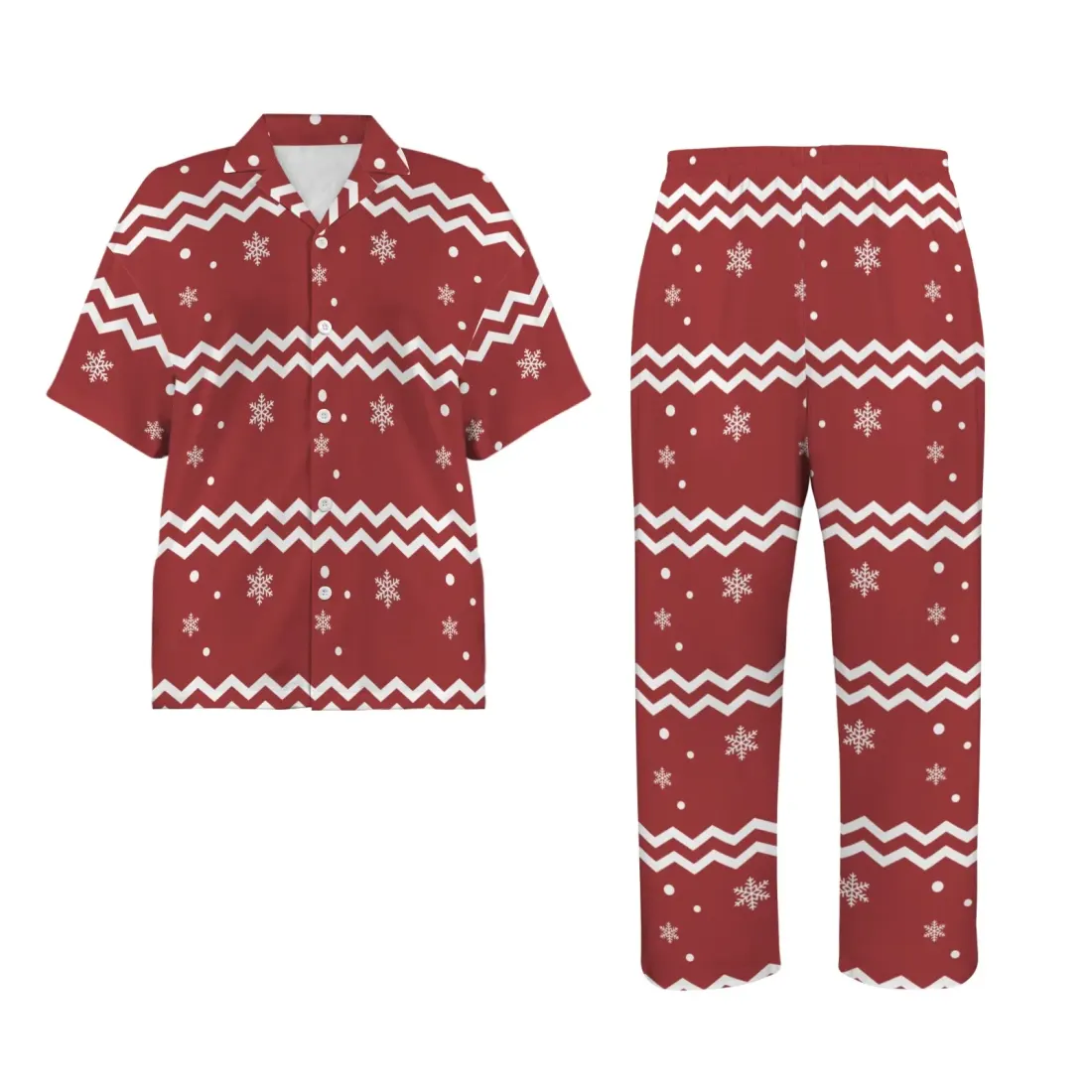 Women's V-Neck Pajama Set (Model Sets 32) — photo 4